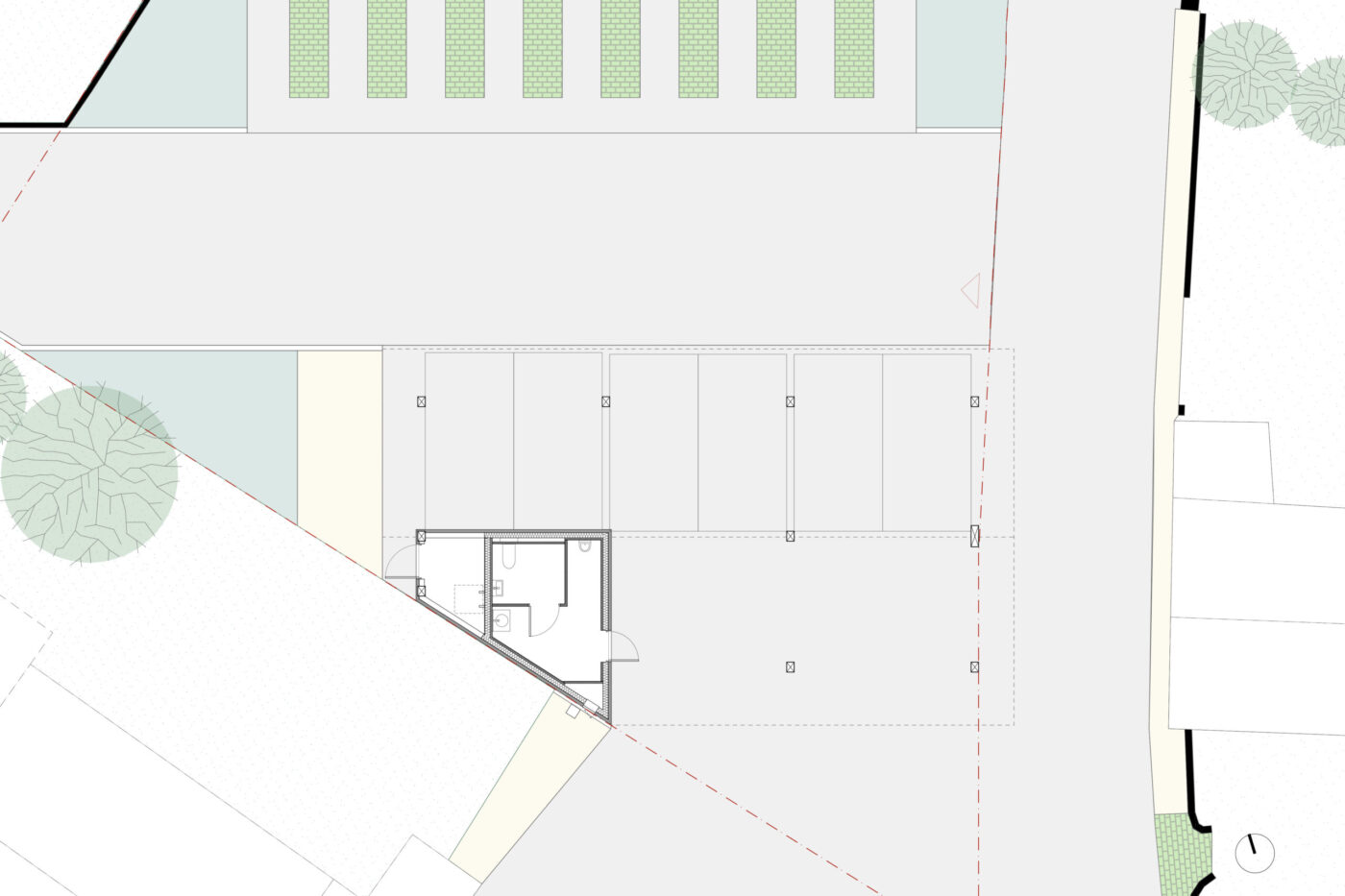 Halle commerciale et restaurant à La Bernardière