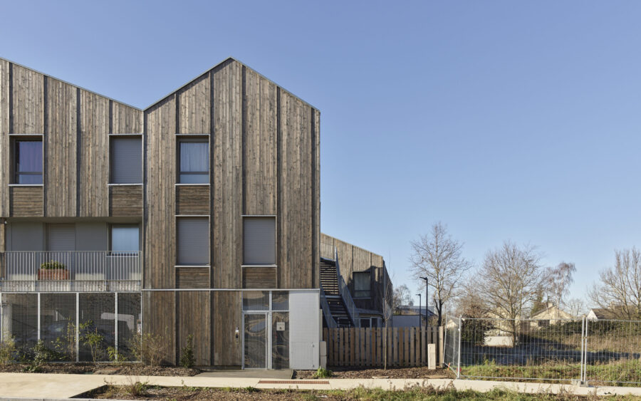 Ô de l’Erdre, construction de 10 logements participatifs tout bois.