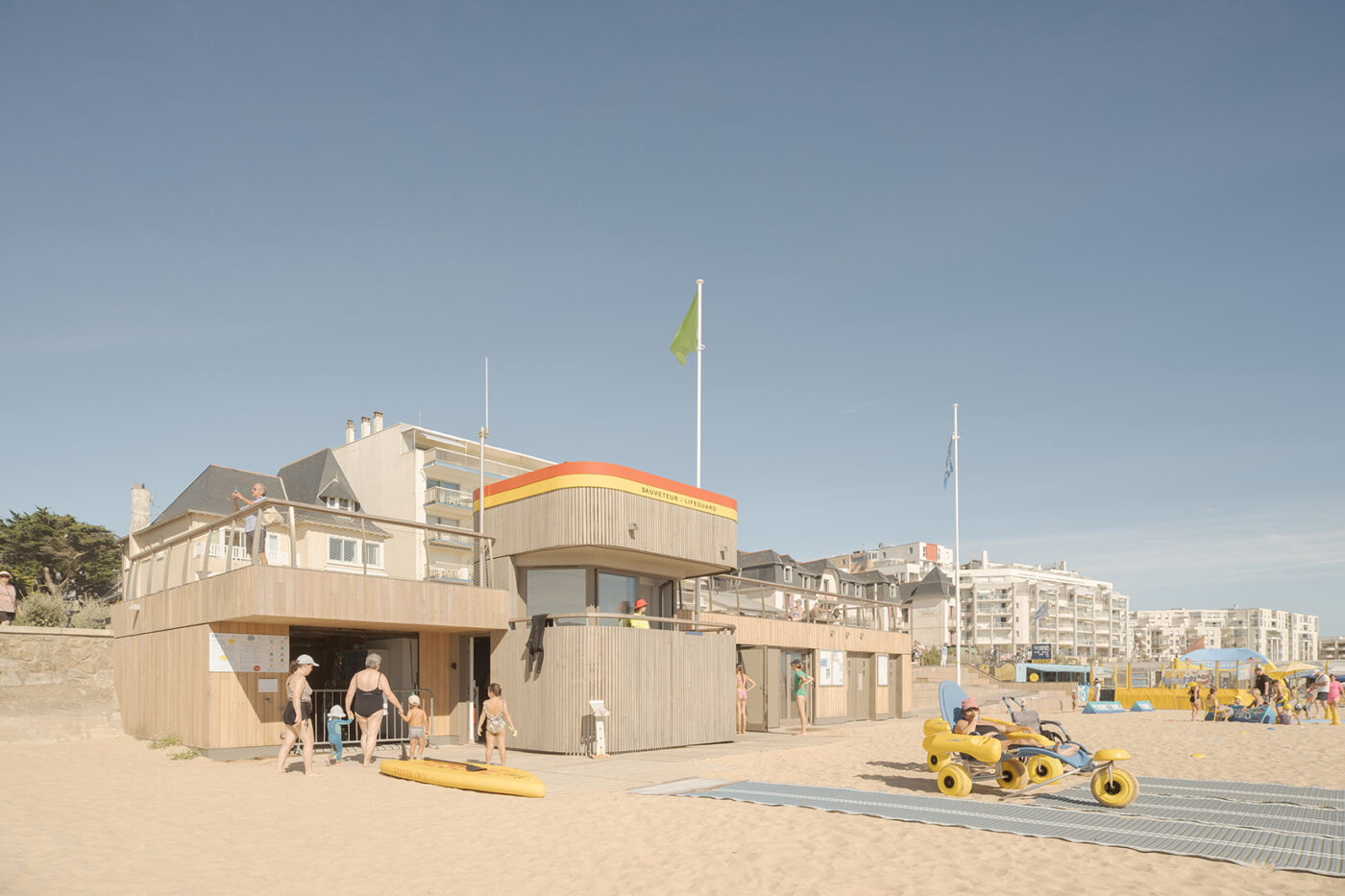Postes de secours à Pornichet, Claas Architectes