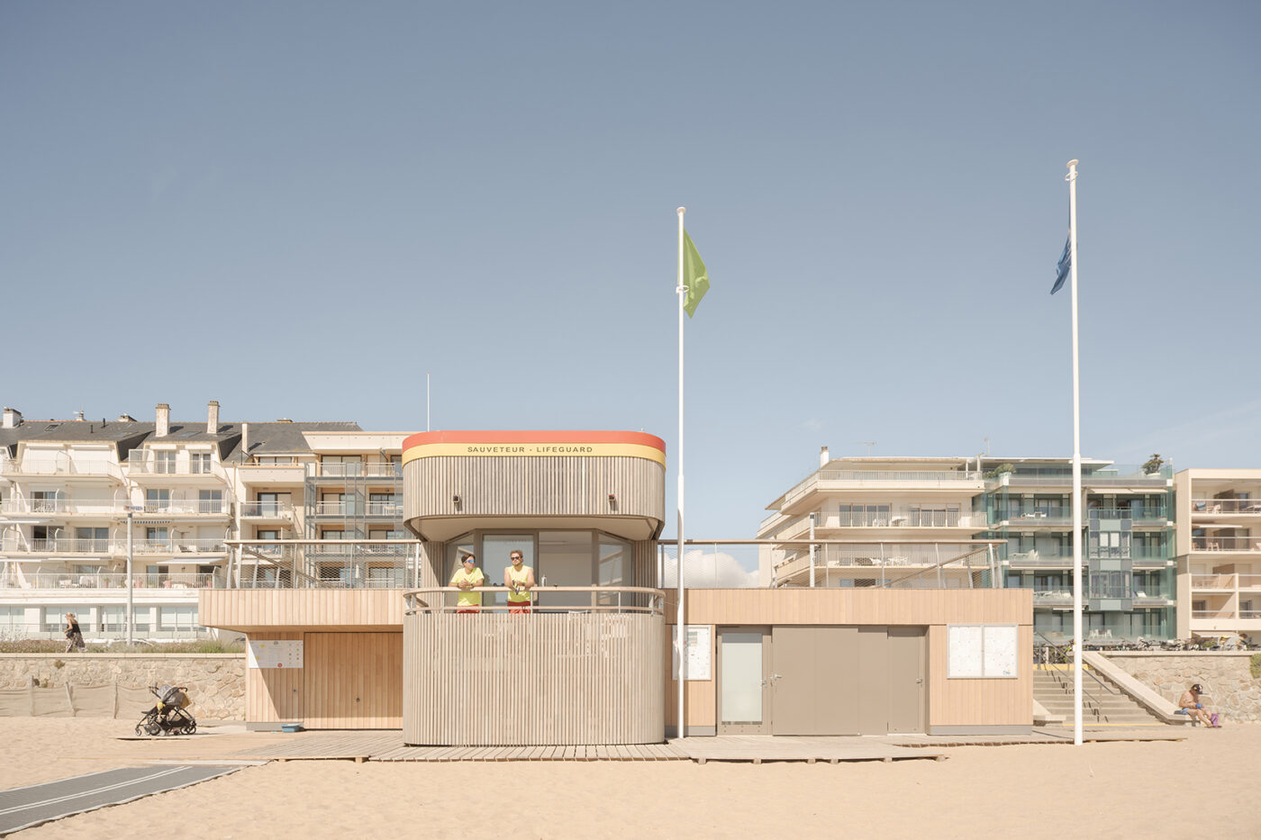 Postes de secours à Pornichet, Claas Architectes