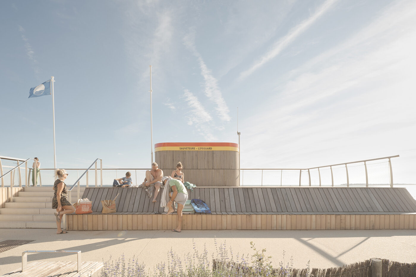 Postes de secours à Pornichet, Claas Architectes