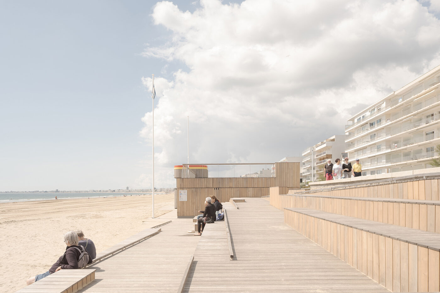Postes de secours à Pornichet, Claas Architectes