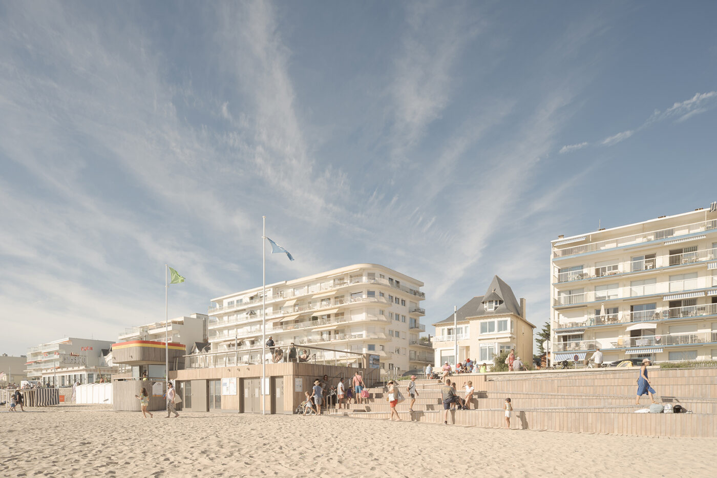 Postes de secours à Pornichet, Claas Architectes